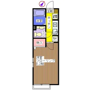 パートリア天台【2階】の間取り