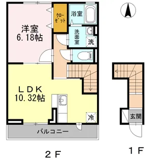 ウィスタリア7【2階】の間取り