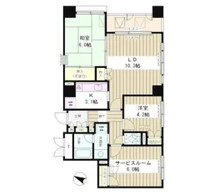 ルミネ本駒込【7階】の間取り