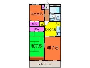 グリーンパールA【2階】の間取り