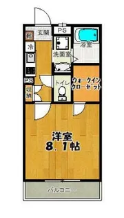 West Village弐番館【2階】の間取り