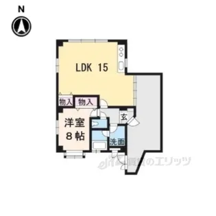 ランブラス御所東【3階】の間取り