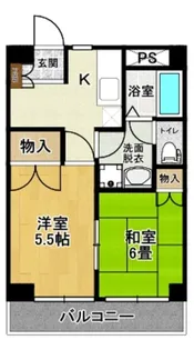 サンスクエア深田台 A棟【6階】の間取り