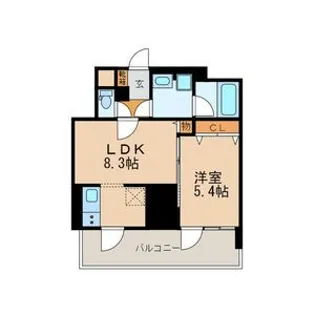 プレミアムコート葵【7階】の間取り