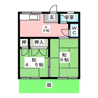 田中コーポ【1階】の間取り
