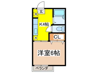プランド-ル壱番館【1階】の間取り