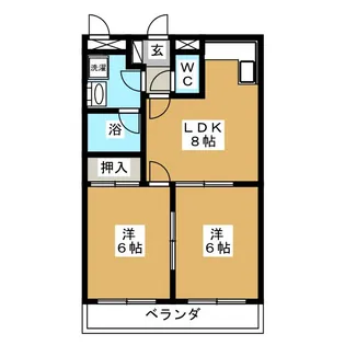 クレール大澤【3階】の間取り