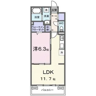 ブライトリーフ【2階】の間取り