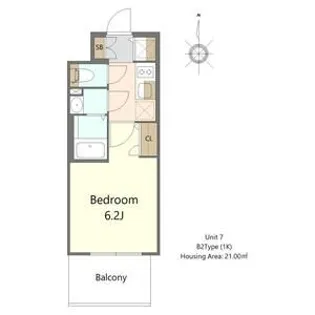 インザライフ大阪EAST RESIDENCE【5階】の間取り