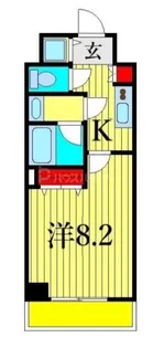 ラヴェニール町屋【6階】の間取り