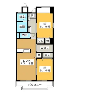 グライス武藤【3階】の間取り