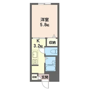 メゾンポローニア【2階】の間取り