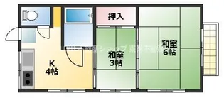 平野荘【2階】の間取り