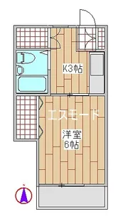 平野ハイツ【3階】の間取り