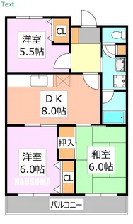 メゾン高木【2階】の間取り