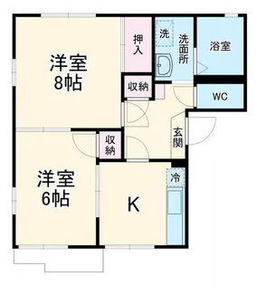 サンビアンM棟【2階】の間取り