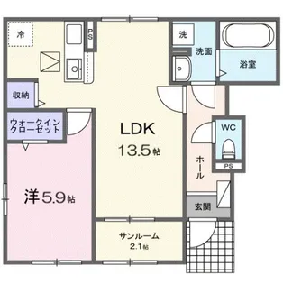 リオラ II【1階】の間取り