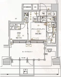 ヴォーガコルテ東府中アジールコート【9階】の間取り