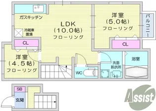 カーサフォレスタEast【2階】の間取り