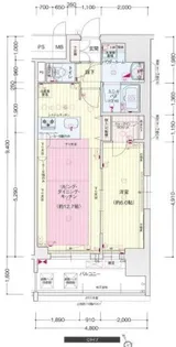 プレサンス栄ライズ【7階】の間取り