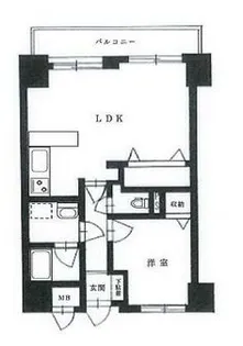 朝日広尾マンション【9階】の間取り