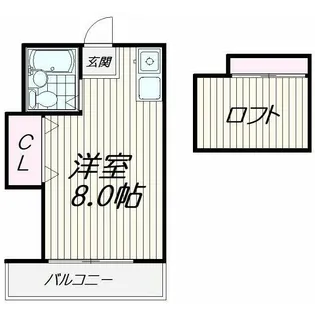 CASA滝王子【2階】の間取り