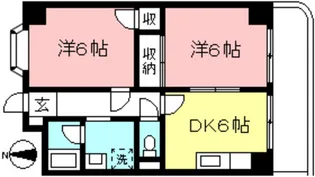 フローレンス多摩【2階】の間取り