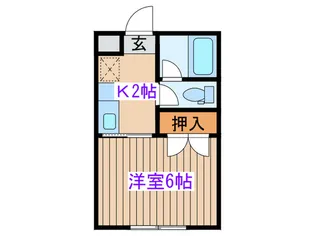 畳屋町ハイツ【1階】の間取り