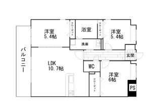 デュアラス・フレア【6階】の間取り
