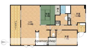 グリーンコート広沢【1階】の間取り