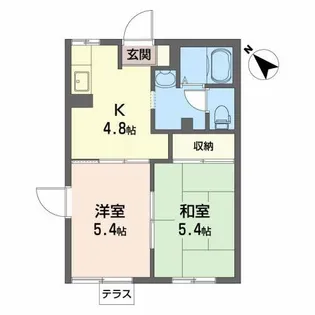 ピュアハウスA館【1階】の間取り