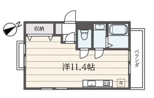 プレティナージュ横濱【4階】の間取り