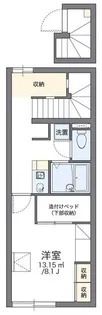 レオパレスワコー【2階】の間取り