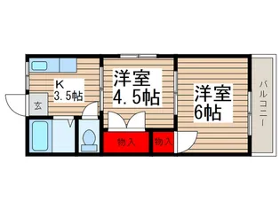 イ ト ― ピ ア【1階】の間取り