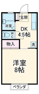 パークサイド池田B【1階】の間取り