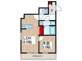 Leaps Soka【1階】の間取り