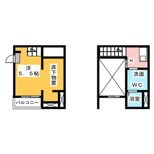 Tross港栄【1階】の間取り