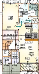 LOTUS成滝【1階】の間取り
