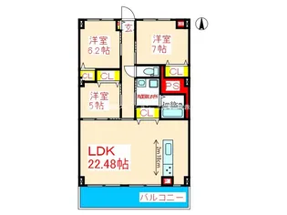 ALbero di pino【4階】の間取り