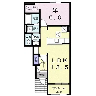 エレガンシア【1階】の間取り