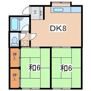 M’sアメニティ6【2階】の間取り
