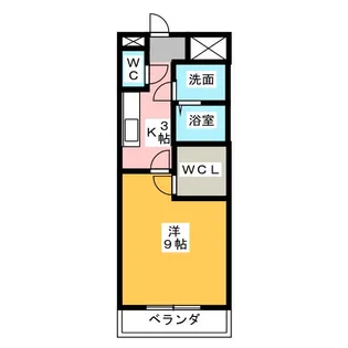 カーサ・プルチーノ【3階】の間取り