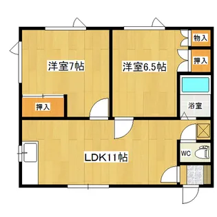 コーポ栄進堂II【2階】の間取り