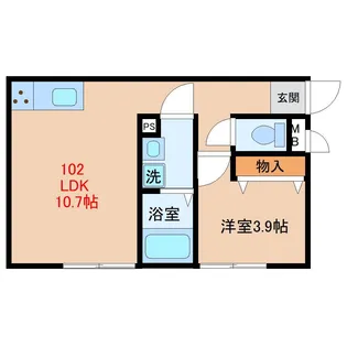 ルアーナみやのぎ【1階】の間取り