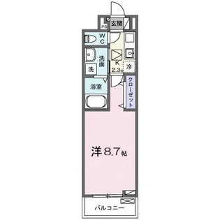 エルミタージュ【1階】の間取り