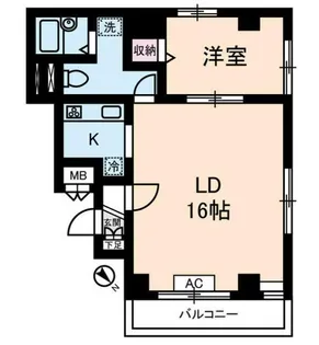 服部ビル【9階】の間取り