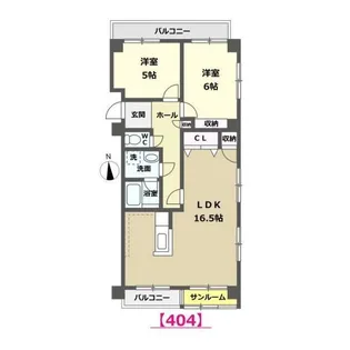 エスター増泉【4階】の間取り