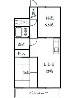 ボナールTONOOKA【3階】の間取り