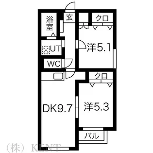 NEST円山【3階】の間取り