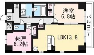 アミティエ守山【10階】の間取り